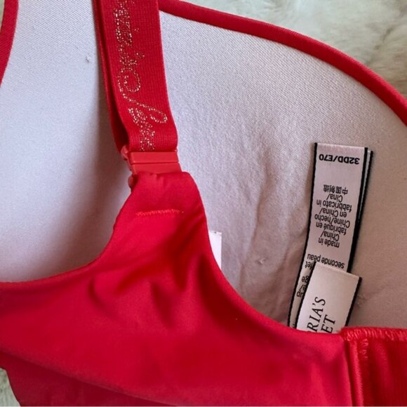 Victoria's Secret | Red & Gold T-Shirt Push-Up Full Coverage Bra | Size 32DD - Picture 7 of 13